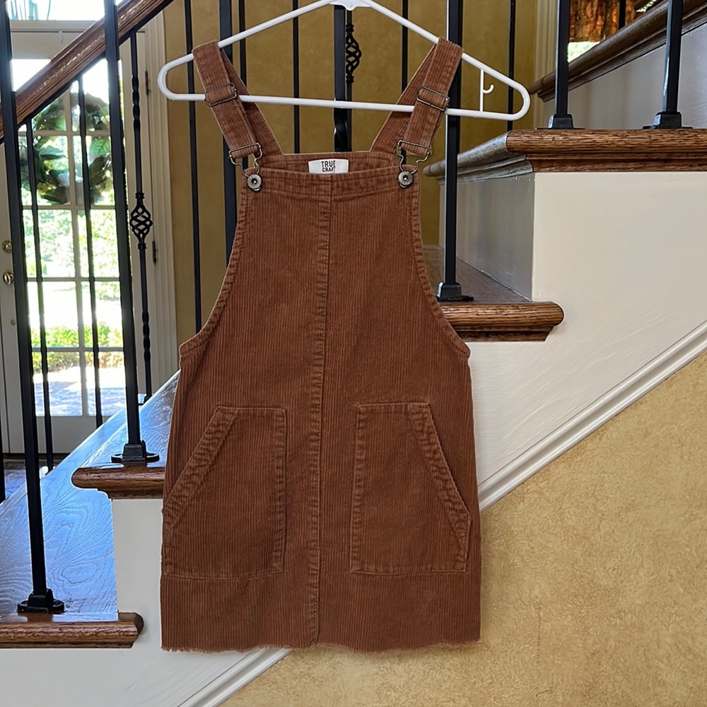 True Craft Corduroy Overall Skirt